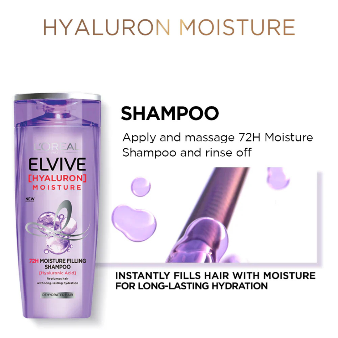 LOreal Paris - Elvive Hyaluron Moisture Shampoo - 360ml